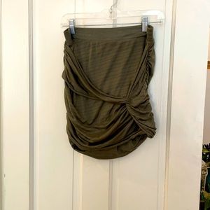 Free people green skirt sz M